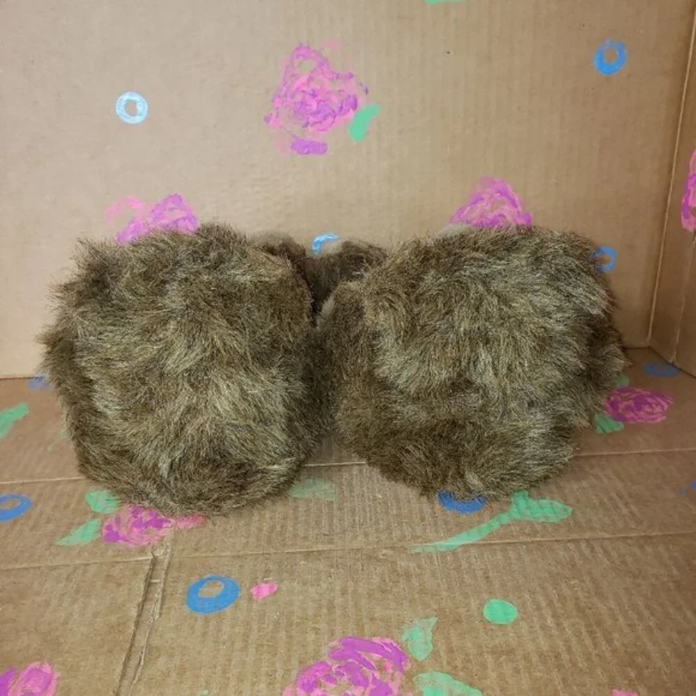 SOUND MATES TEDDY BEAR SLIPPERS SIZE M (2-3)